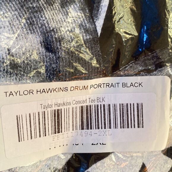 Foo Fighters Merch Taylor Hawkins Tribute Concert Shirt Black Nwt in packaging - Picture 4 of 5